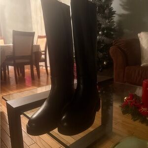 Call It Spring Black Over the Knee Boots